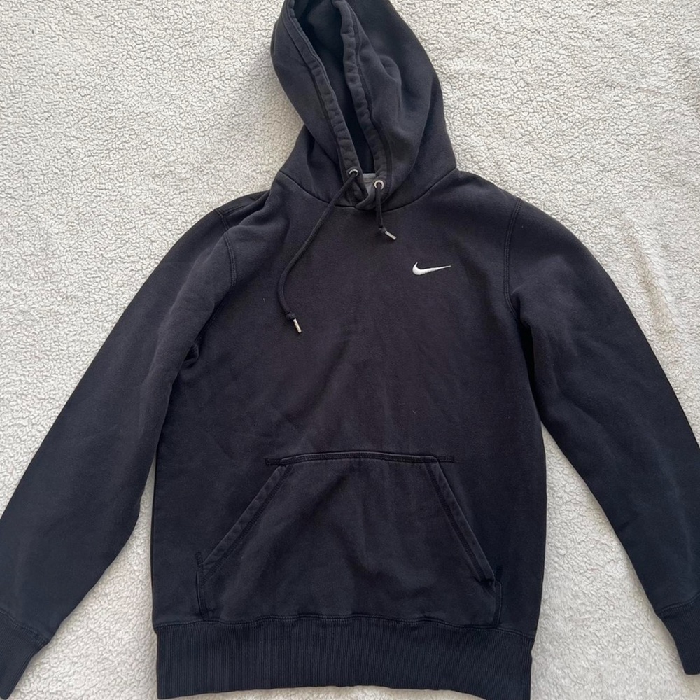 Nike Black Sweatshirt Hoodie with Adjustable Hood